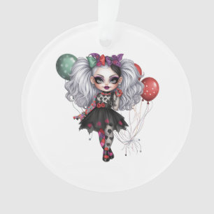A Cute Girl Halloween Design Collection 14 Ornament