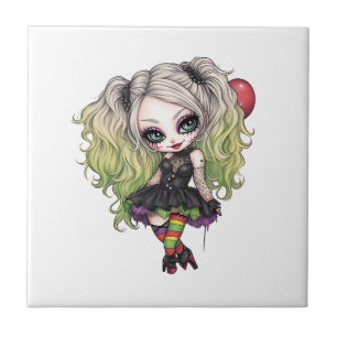 A Cute Girl Halloween Design Collection 15 Tile
