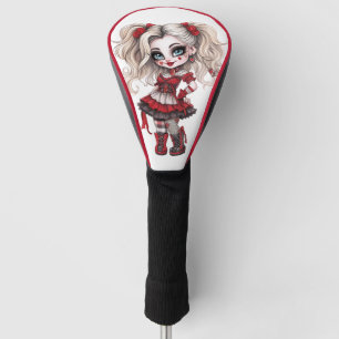 A Cute Girl Halloween Design Collection 17 Golf Head Cover