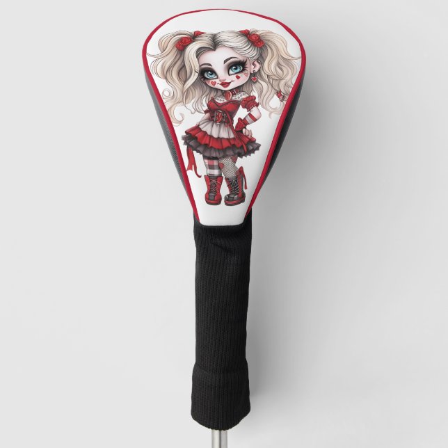 A Cute Girl Halloween Design Collection 17 Golf Head Cover (Front)