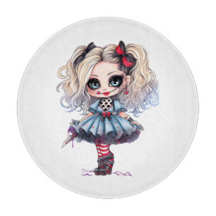 A Cute Girl Halloween Design Collection 21 Cutting Board