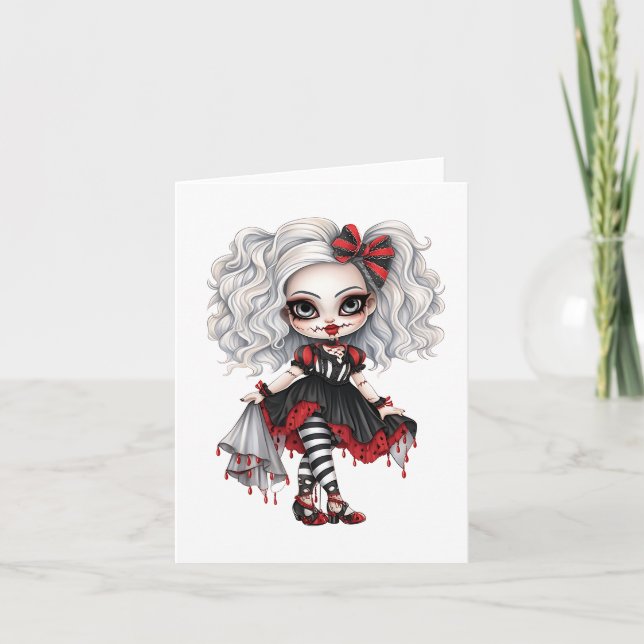A Cute Girl Halloween Design Collection 7 Invitation (Front)