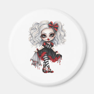 A Cute Girl Halloween Design Collection 7 Magnet