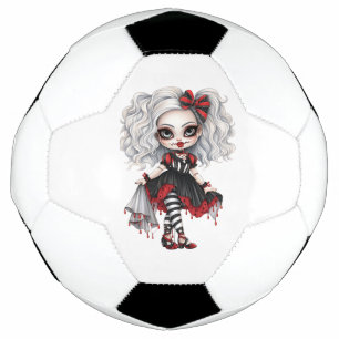 A Cute Girl Halloween Design Collection 7 Soccer Ball