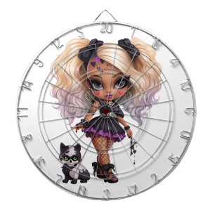 A Cute Girl Halloween Design Collection 8 Dartboard