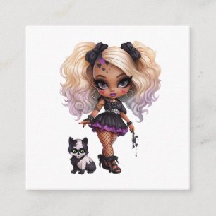 A Cute Girl Halloween Design Collection 8 Enclosure Card