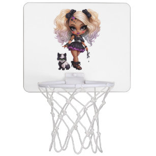 A Cute Girl Halloween Design Collection 8 Mini Basketball Hoop