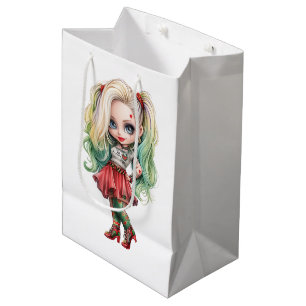 A Cute Girl Halloween Design Collection 9 Medium Gift Bag