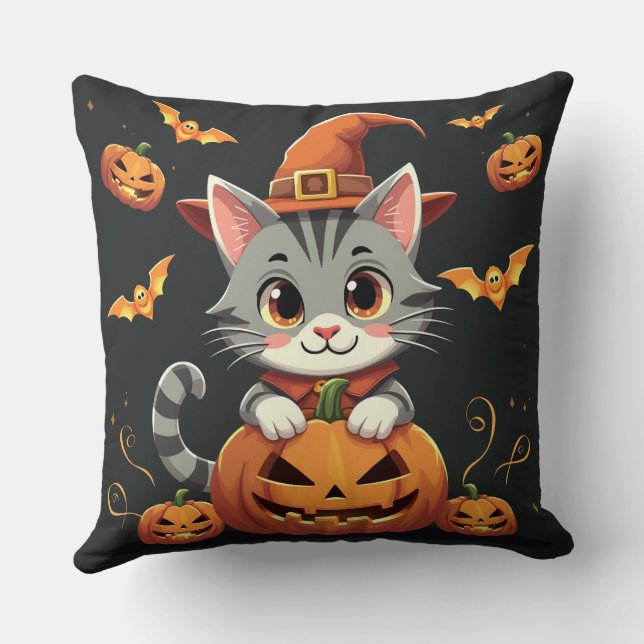 a cute Halloween cushion (Back)