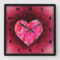 A  Cute Hand Drawn Pink Heart on a Grunge Texture