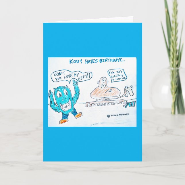 A Cute Happy Birthday Card (Front)