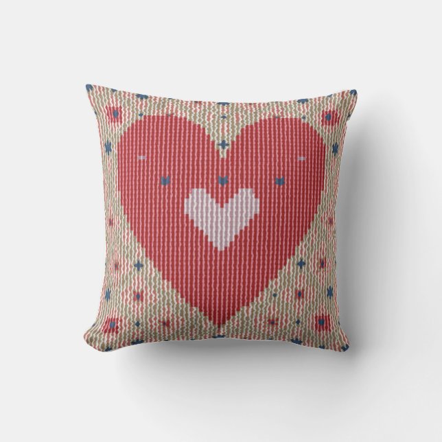 A cute heart pillow (Front)