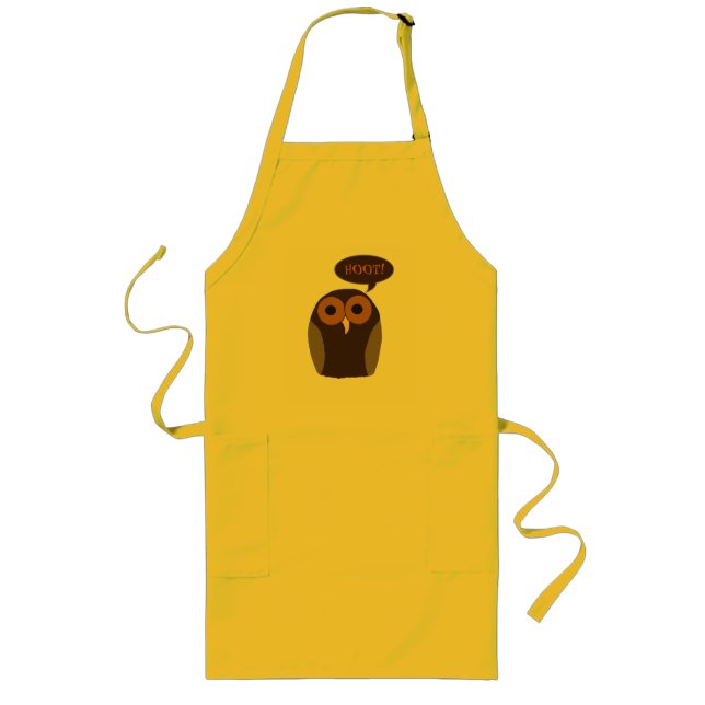 A Cute Hoot Owl Apron (Front)