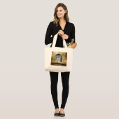 A Cute little Barn Owl Fantasy Large Tote Bag (Front (Model))