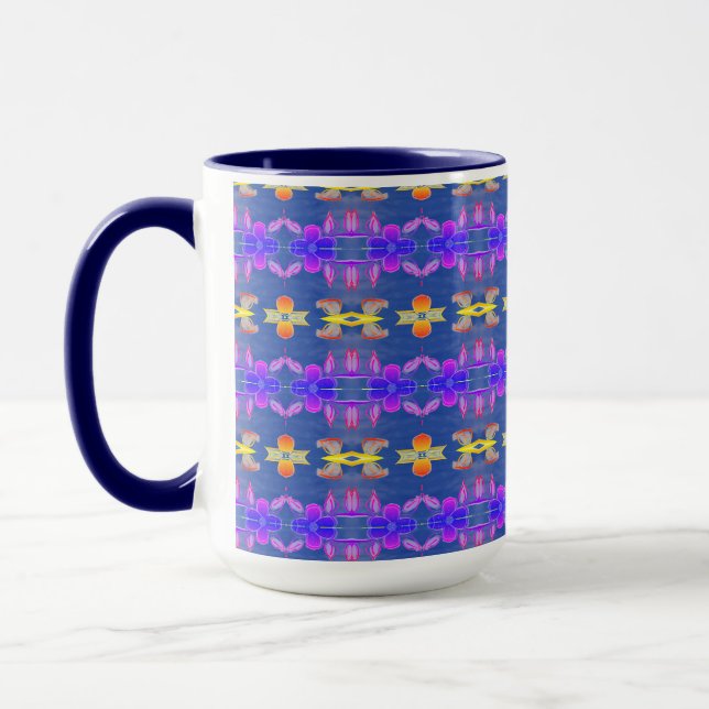 A Cute Little Floral Patterned Coffee Mug (Left)