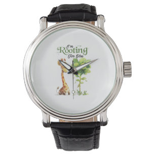 A Cute Little Giraffe With The Tree, Rooting For Y Watch