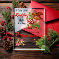 A Cute Little Ladybug Is On Her Way Baby Shower
