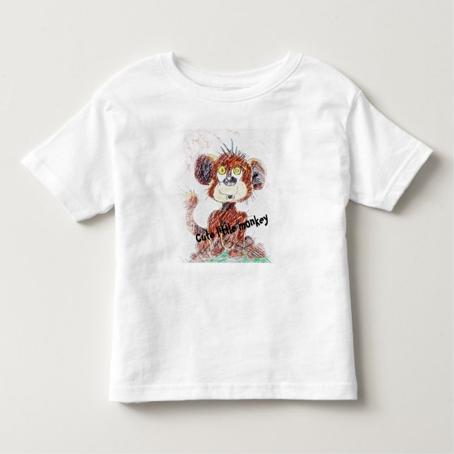 A Cute Little Monkey  Toddler T-Shirt (Front)