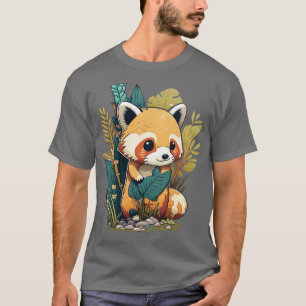 A cute little red panda in the forest T-Shirt