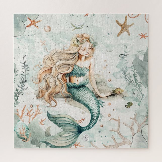 A Cute Mermaid Jigsaw Puzzle (Vertical)