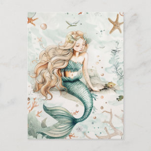 A Cute Mermaid Postcard