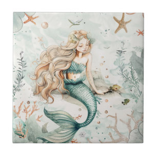 A Cute Mermaid Tile