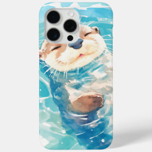 A Cute Otter Watery World iPhone 15 Pro Max Case