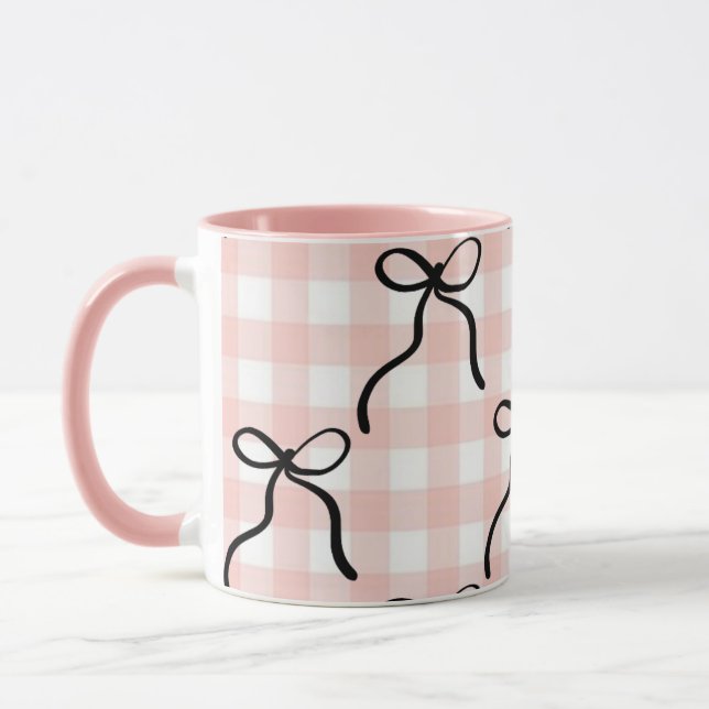 A cute pink mug (Left)