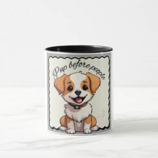 A cute puppy design coffee mug