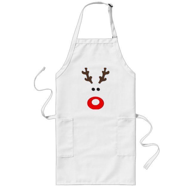 A Cute Rudolph - Christmas Apron (Front)
