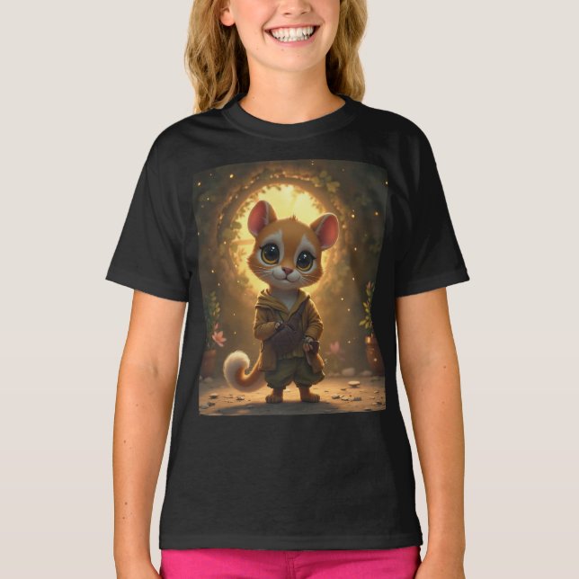 A cute squirrel short-sleeved T-shirt (Front)
