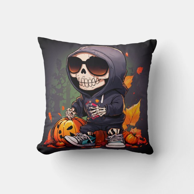 A Cute Stuffed Halloween Character image Seasonal Cushion (Front)