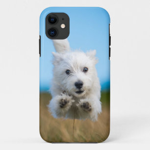 A Cute West Highland Terrier Puppy Running Case-Mate iPhone Case