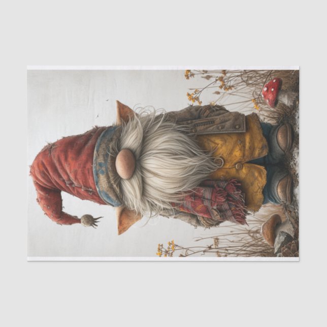 A Cute Winter Gnome Tissue Paper (Front)