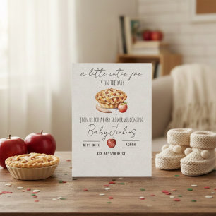 a cutie pie is on the way. Baby shower invitation
