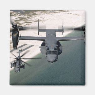 A CV-22 Osprey and an MH-53 Pave Low Magnet