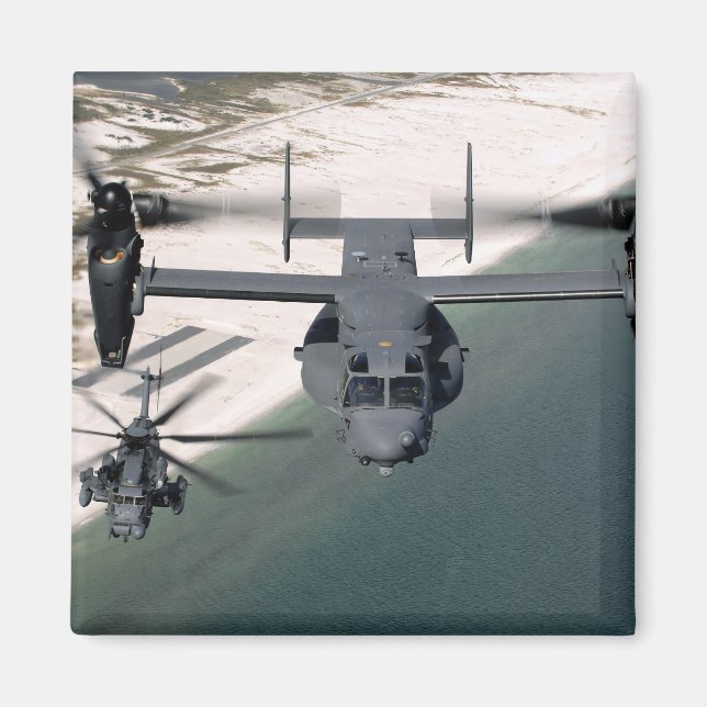 A CV-22 Osprey and an MH-53 Pave Low Magnet (Front)