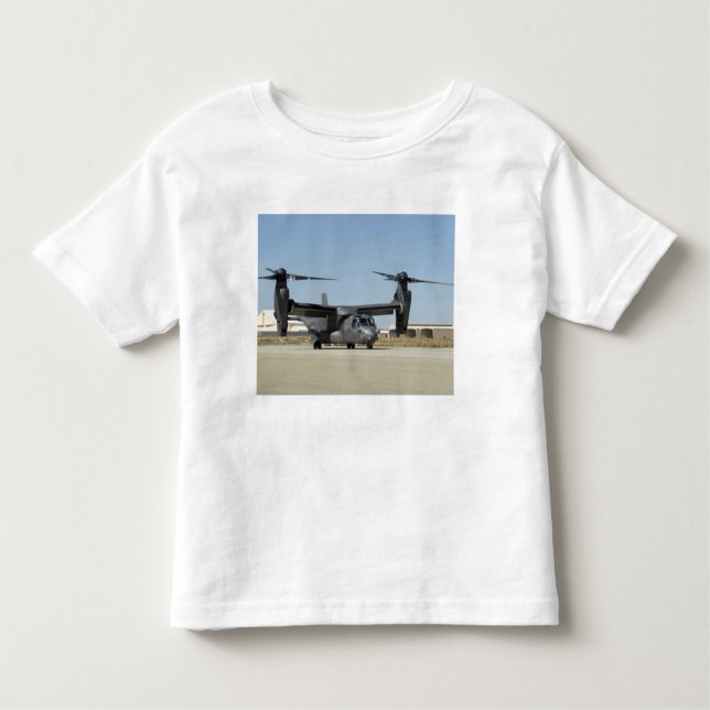 A CV-22 Osprey prepares for take-off Toddler T-Shirt (Front)