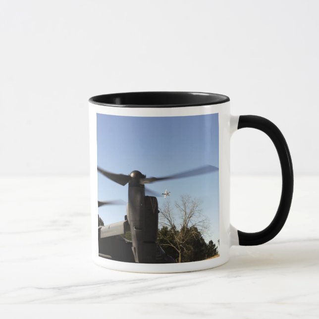 A CV-22 Osprey prepares to take off Mug (Right)