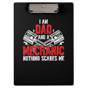 A Dad And A Mechanic Clipboard
