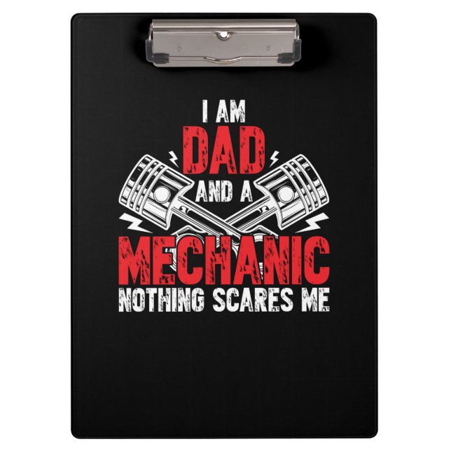 A Dad And A Mechanic Clipboard (Front)