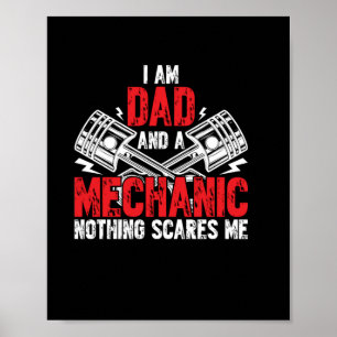 A Dad And A Mechanic Poster