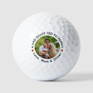 A Dad Divot-ted to Family Personalised Golf Balls