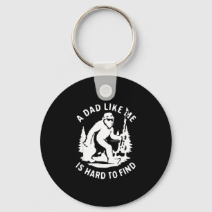 A dad like is hard to find funny fishing father's key ring
