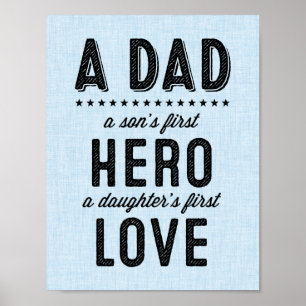 A Dad Typography Print