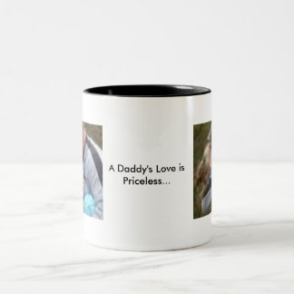 A Daddy's Love is Pri]celess Two-Tone Coffee Mug