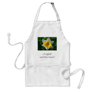A daffodil symbolises renewal standard apron