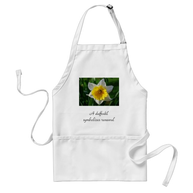 A daffodil symbolises renewal standard apron (Front)