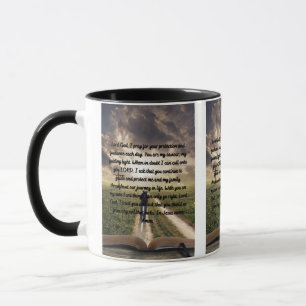 A Daily Protection Prayer Quote Two-Tone Mug