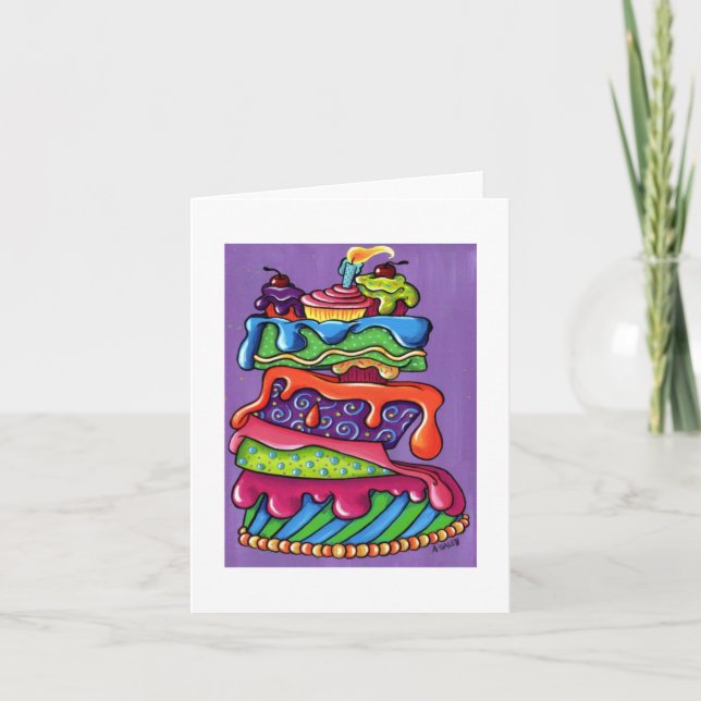 A.Daley Original BIRTHDAY blank card (Front)